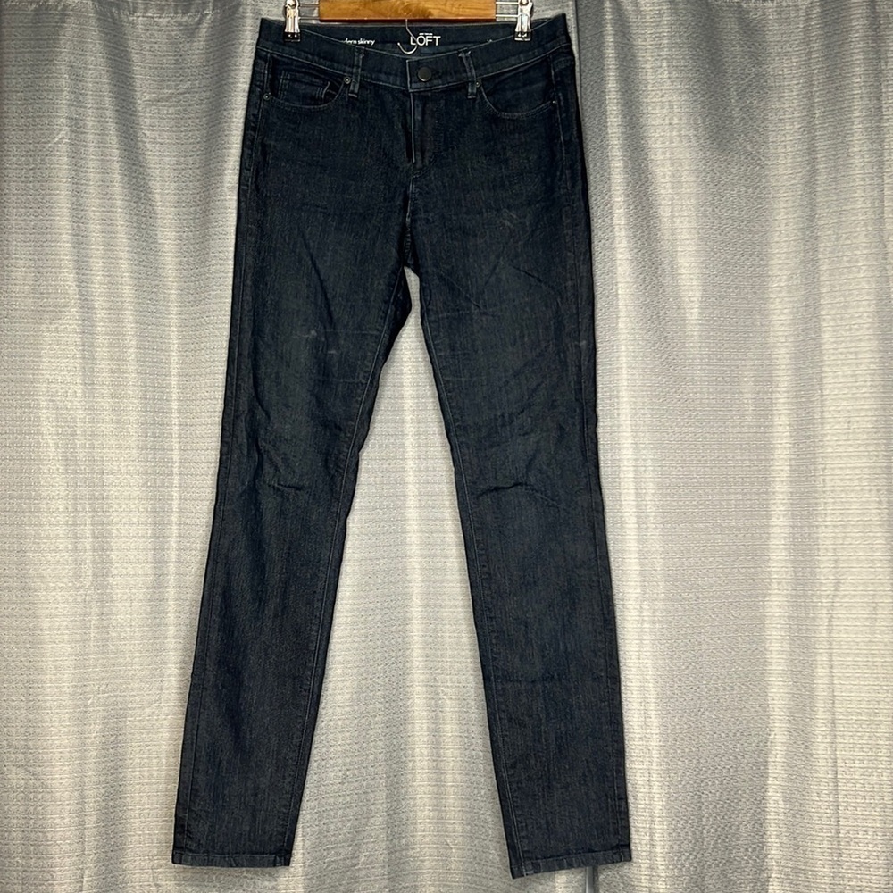 LOFT DARK BLUE MODERN SKINNY JEANS SIZE 29/8T